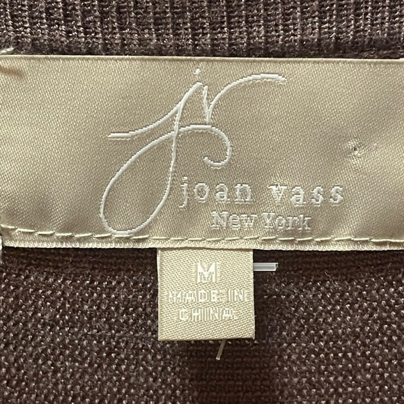 Joan Vass long open front Cardigan, gray, size medium - Picture 5 of 5